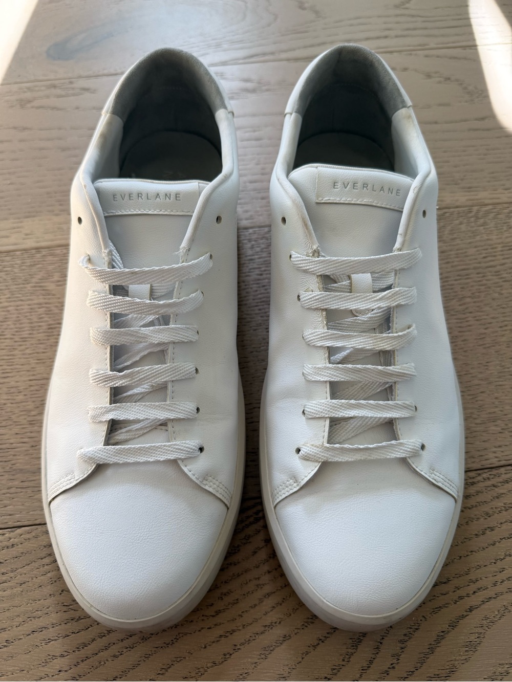 Everlane White Low-Profile Leather Sneakers for Men